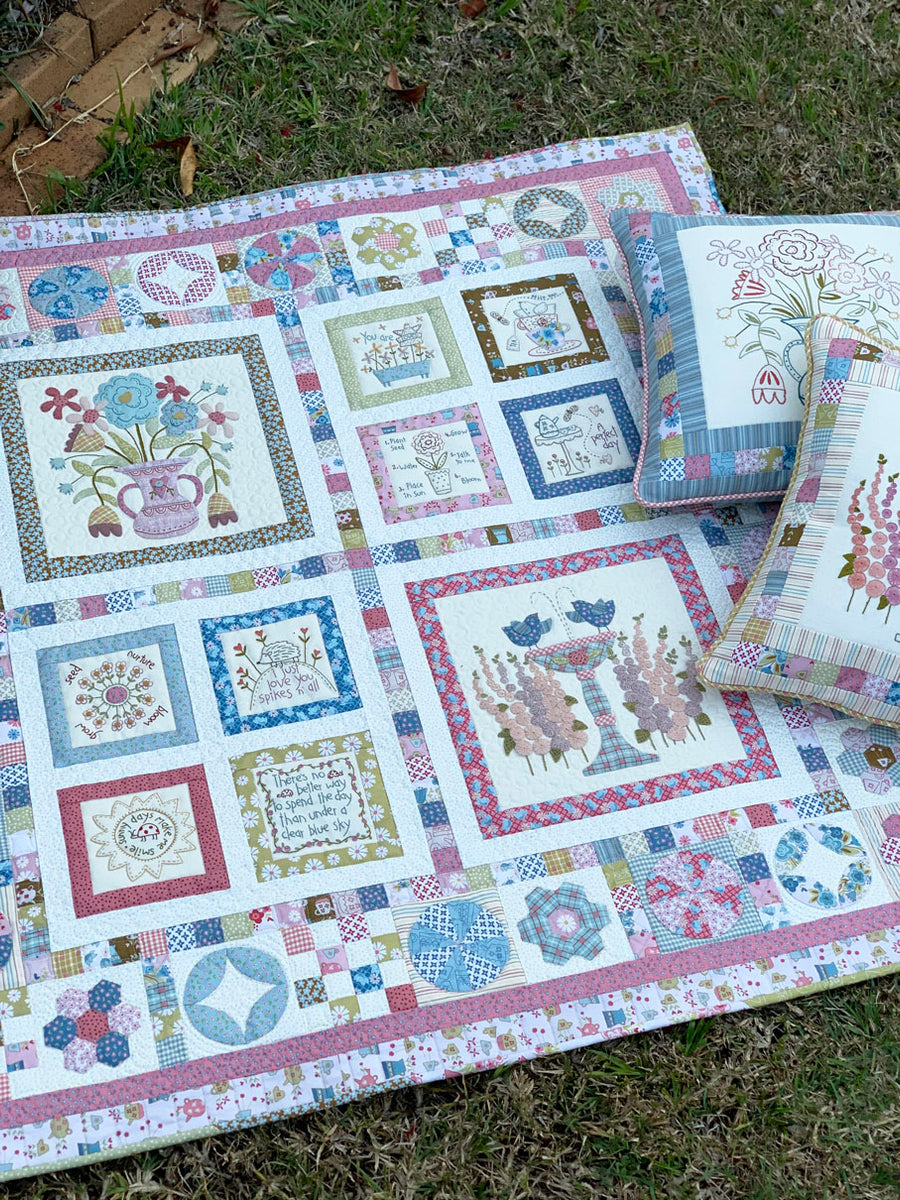 Blume & Grow Quilt Kit The Birdhouse Patchwork Designs