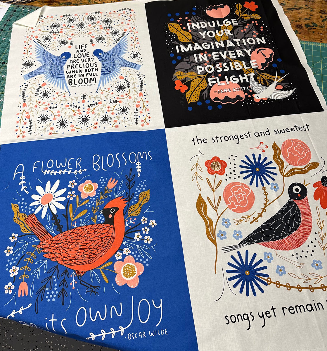 Birdsong Panel The Birdhouse Patchwork Designs