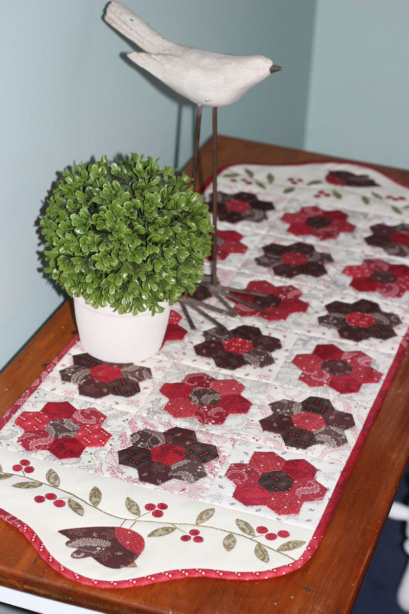 Red Patchwork Table Runner Table Runners & Cushions – The Birdhouse Patchwork Designs