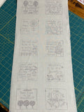 Sweet Sentiments Pre-printed Stitchery Panel