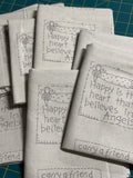Sweet Sentiments Pre-printed Stitchery Panel