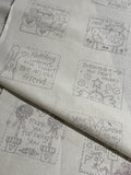 Sweet Sentiments Pre-printed Stitchery Panel