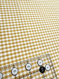 Tilda Wideback Gingham YD Yellow 108"