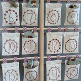 Pocketful of Joy Advent Pocket Stitchery Panel