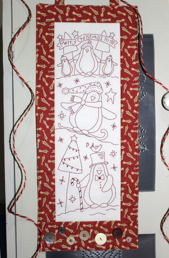 Chilly Penguins Stitchery