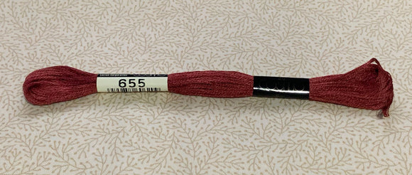 Cosmo Stranded Embroidery Thread – 655 Red