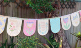 Sunny Days (Bunting Flag) Stitchery Panel