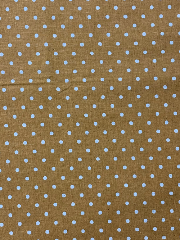 Burnt Orange Spot on Linen (30% OFF LISTED PRICE)