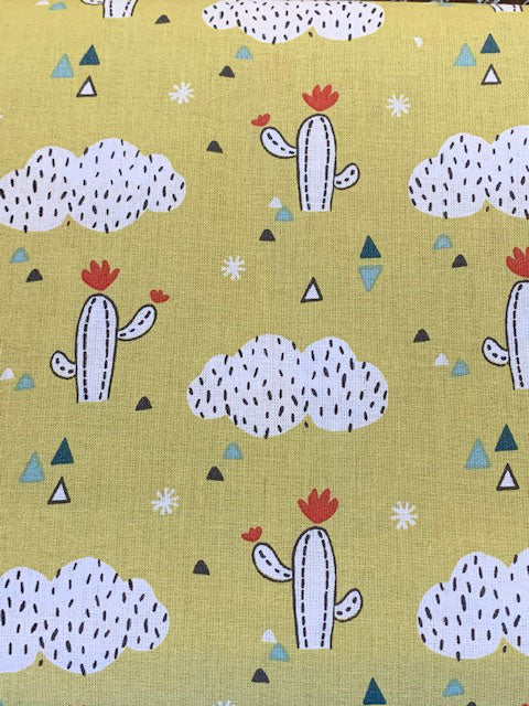 Cactus Print Fabric (30% OFF LISTED PRICE)