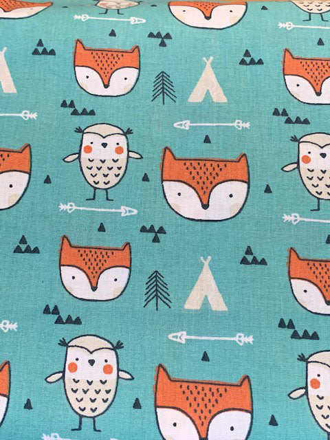 Fox Print Fabric