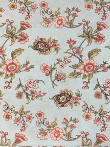 Jane Austen at Home Pale Blue floral print