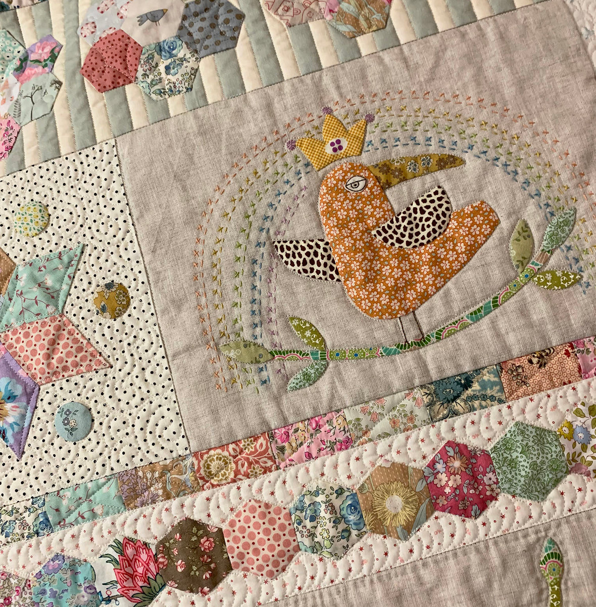 We Three Birds Quilt Pattern The Birdhouse Patchwork Designs