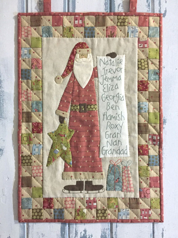 Santa's Checklist Pattern – The Birdhouse Patchwork Designs